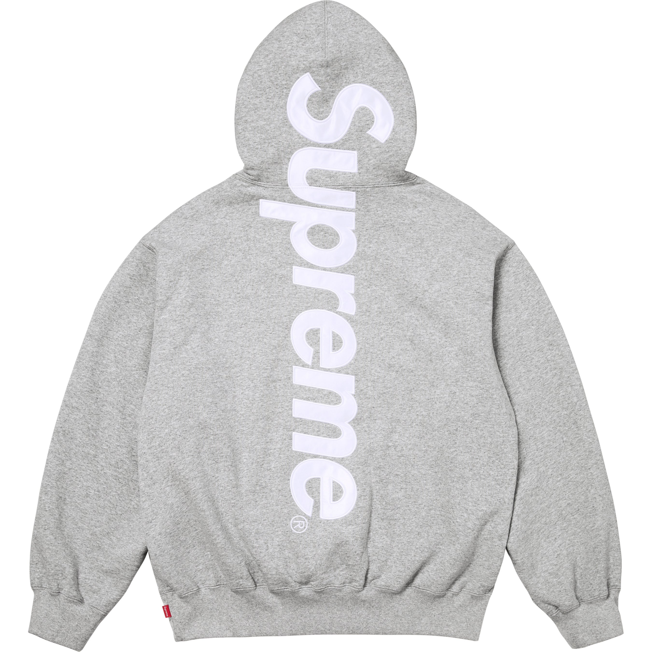 Satin Appliqué Hooded Sweatshirt view 5